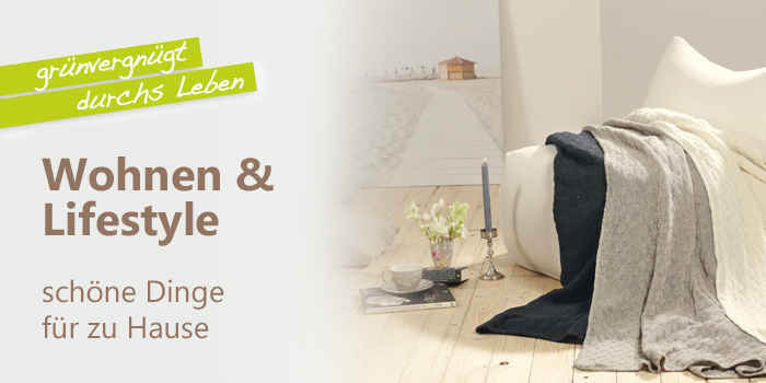 natürliches Wohnen und grüner Lifestyle für zu Hause