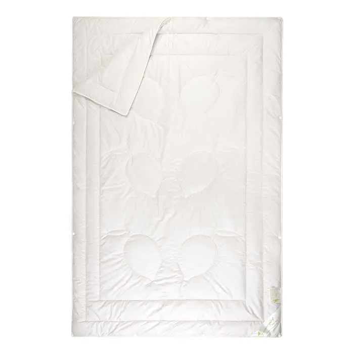 4-Jahreszeiten Bettdecke Merinowolle und Tencel - bio organic -