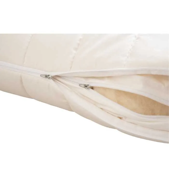 Seitenschläferkissen Alpenwolke Merinowolle & Zirbenspäne - organic 40 x 140 cm