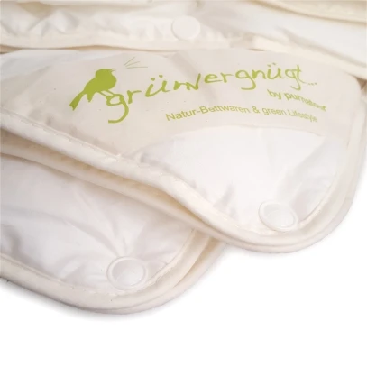 4-Jahreszeiten Bettdecke Merinowolle mit Zirbe - bio organic-