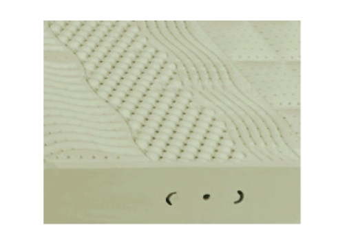 Matratze Naturlatex Ergo-Zone, 17 cm, kbA BW, kbT Schurwolle, versteppt