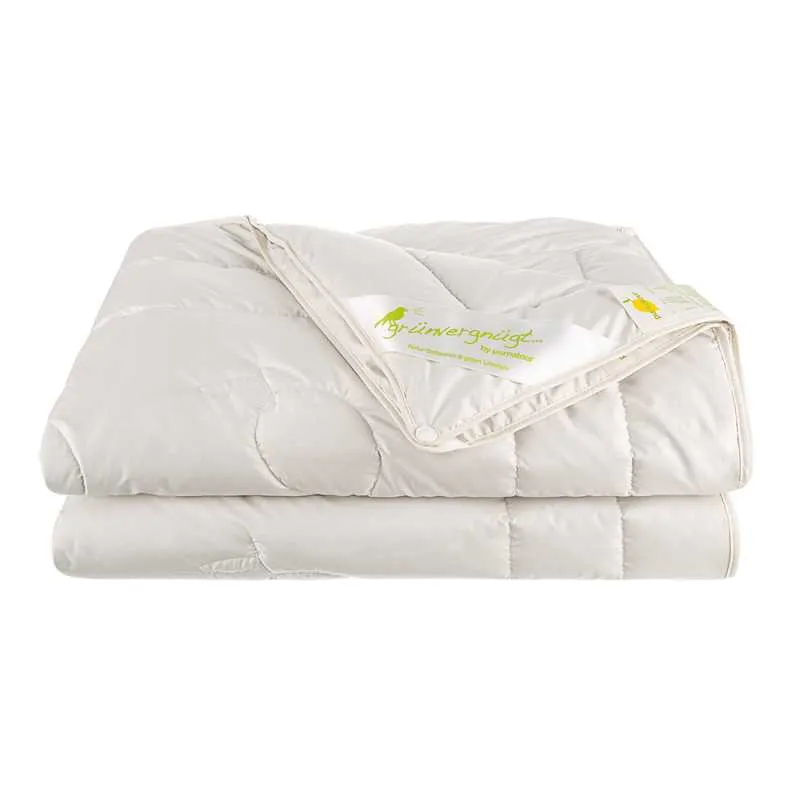 Kamelhaar Bettdecke 4-Jahreszeiten mit Kamelhaar von grünvergnügt