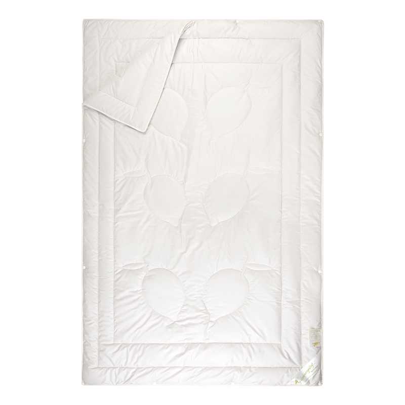 4-Jahreszeiten Bettdecke Merinowolle und Tencel - bio organic -