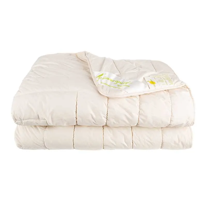 Bettdecke Schurwolle naturbelassen winter warm DUO, weich und kuschelig von grünvergnügt by purNatour