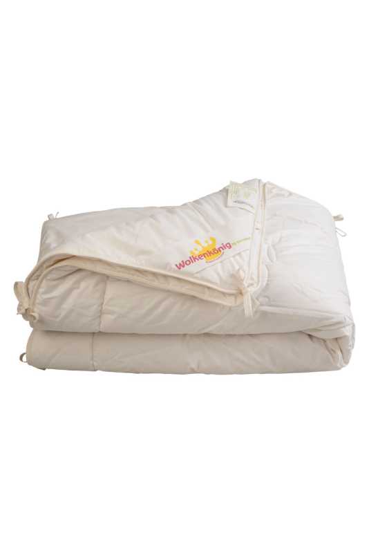 Bio Bettdecke Kinder Schurwolle öko 4-Jahreszeiten warm weich und kuschelig