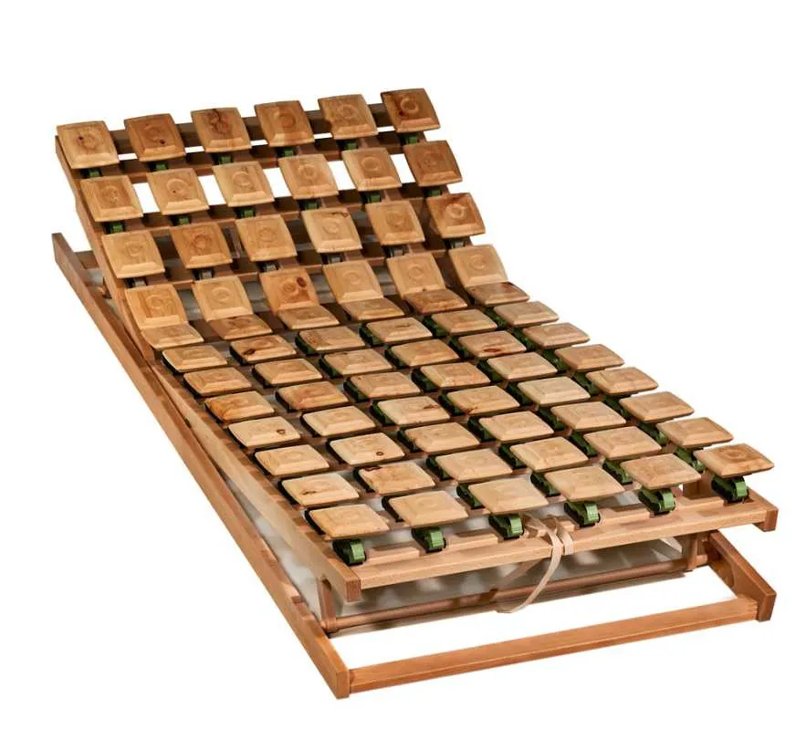 Luxus Lattenrost mit Holztellern Luxus Lattenrost mit Holztellern