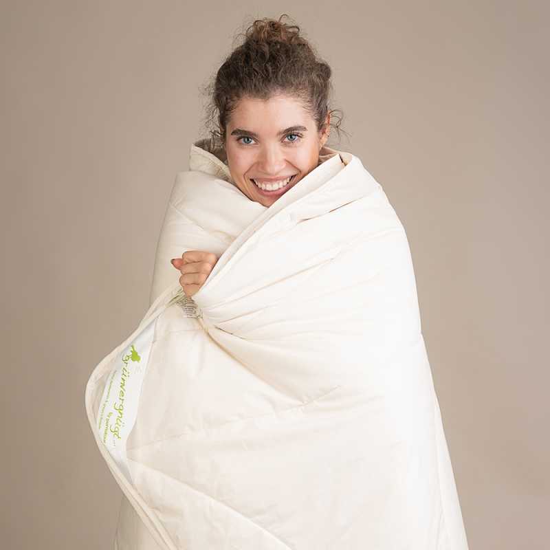 Alpaka Bettdecke Übergangsdecke leicht  von grünvergnügt by purNatour