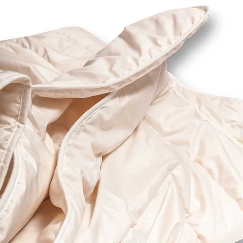 detail tencel bettdecke bio 4 jahreszeiten warm weich kuschelig Steckknöpfe grünvergnügt by purnatour