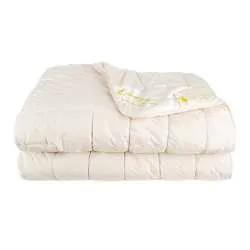 Schurwolle Bettdecke natur vintage